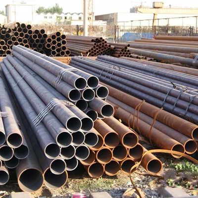 無縫熱巻きQ235/Q355 S235/S355 Ss400 炭素鋼管 鉛製 黒塗装 壁 1.65mm から 25mm