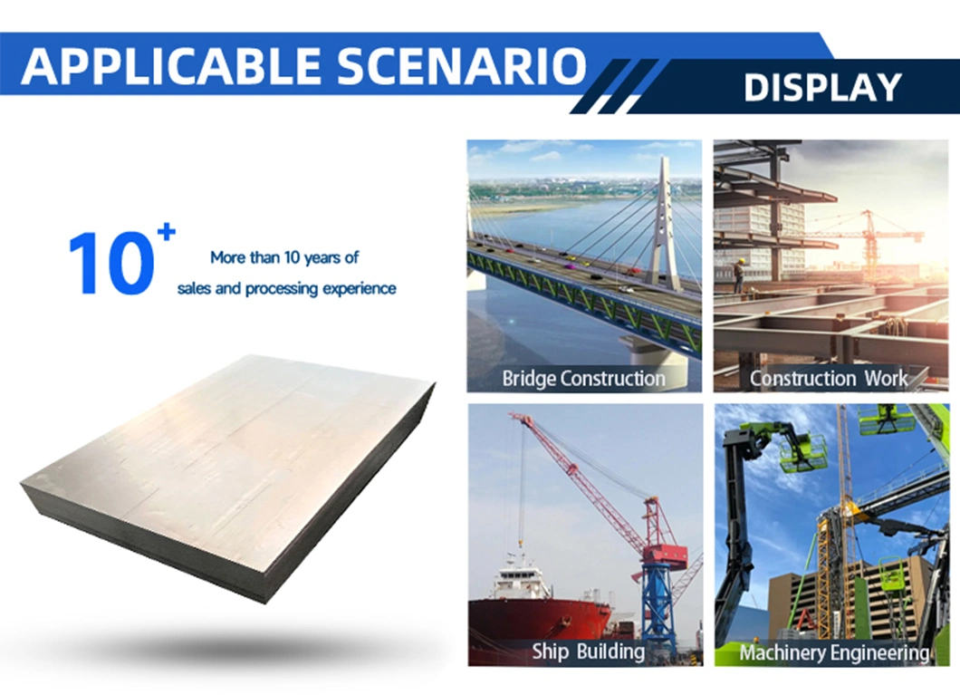 Carbon Steel Structural Sheet with 1023 1095 Q235B for Container Ship Boiler in Stock ASTM Hot/Cold Rolled 4X8 Cast Iron Metal 6mm CS Low/High Mild Strength