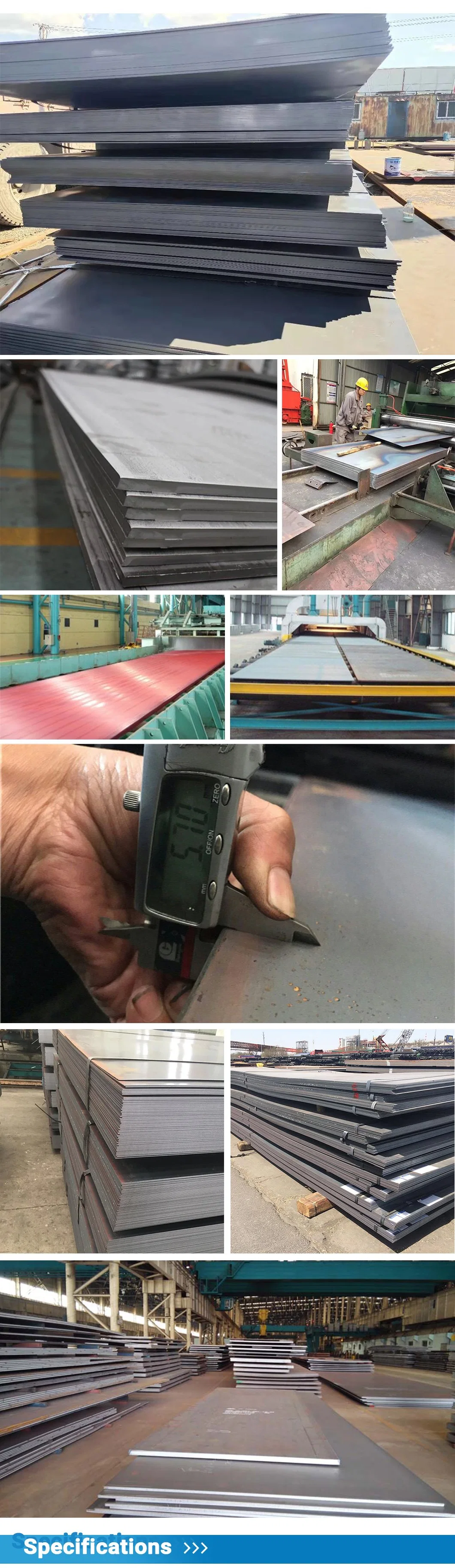 ASTM A36 Carbon Steel Plate Corten Wear Resistant Steel Ms Sheet A516 A572 Ss400 Metal Iron Sheet Price Q235 Building Material Carbon Steel Sheet