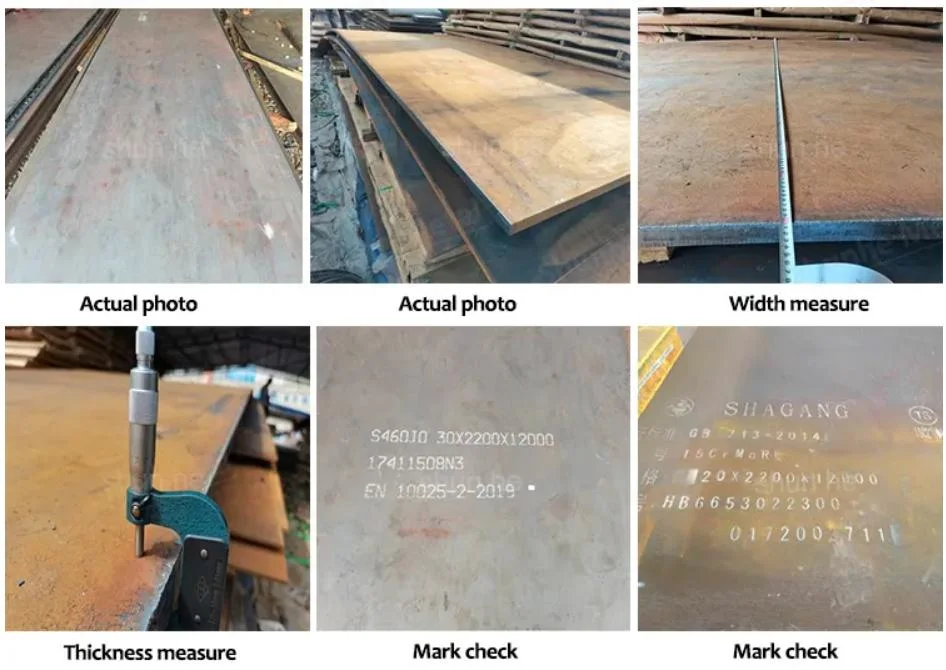 Carbon Steel Sheets S235jr S355jr Plain Finish 3mm 5mm 10mm Thick for Boiler