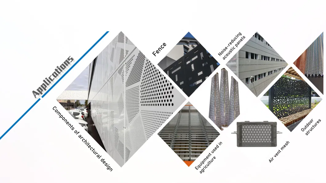 Architectural Aluminum Stainless Steel Galvanized Round, Square, Slotted, Hexagonal Perforated Metal Sheet for Wall Cladding/Ceiling Panels/Facade